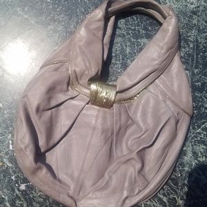 Kooba hobo handbag purse Purple Gray Gold SAMPLE